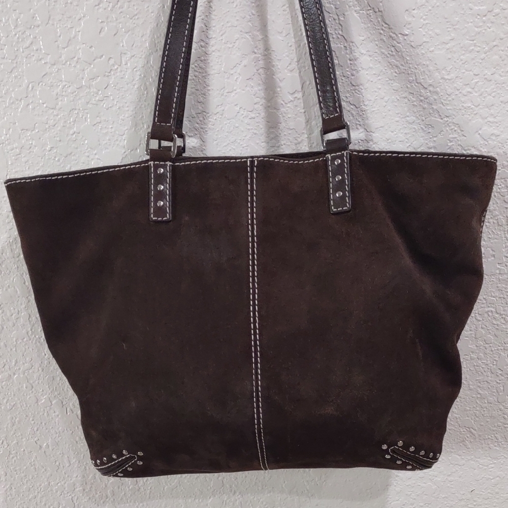 MICHAEL KORS Brown Studded Tote Bag - Picture 7 of 17